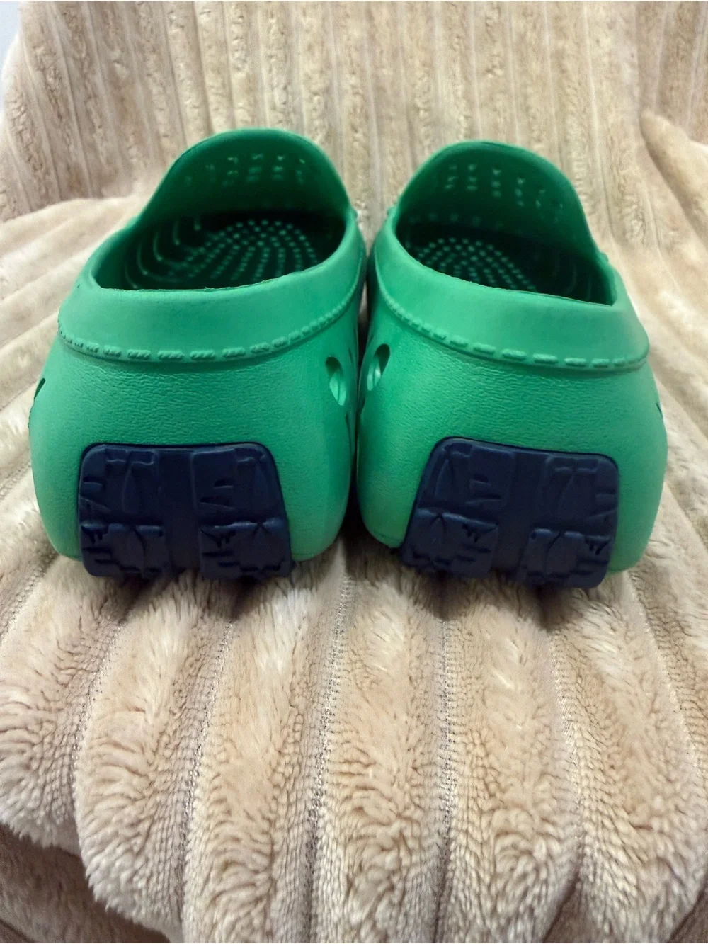 Men's Ventilated Green Slip-On Water Loafers